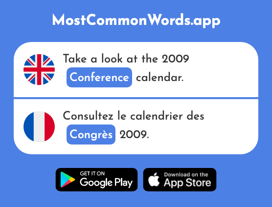 Congress, conference - Congrès (The 1977th Most Common French Word)