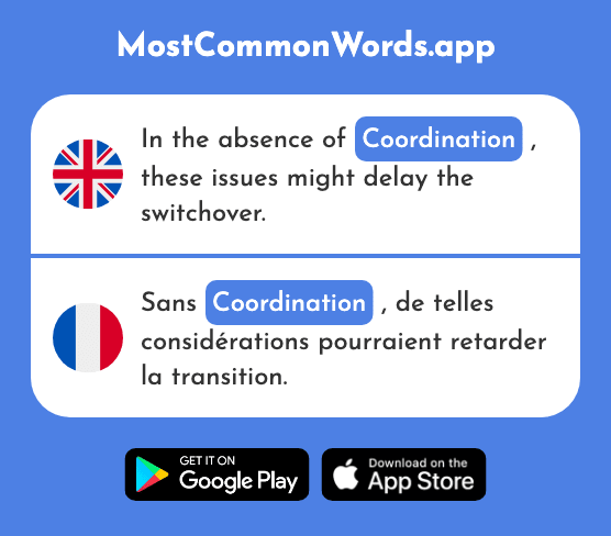 Coordination - Coordination (The 2669th Most Common French Word)