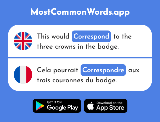 Correspond - Correspondre (The 1415th Most Common French Word)