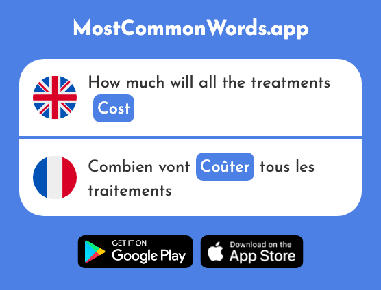 Cost - Coûter (The 984th Most Common French Word)