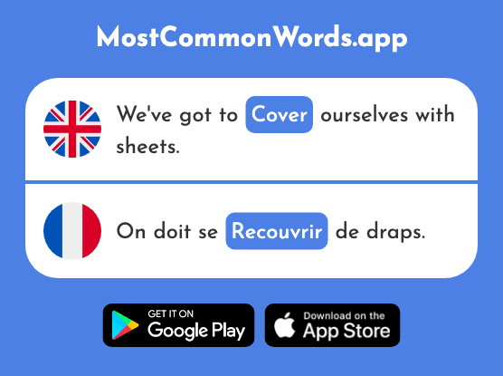 Cover, hide, conceal - Recouvrir (The 2872nd Most Common French Word)