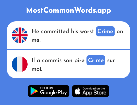 Crime - Crime (The 819th Most Common French Word)