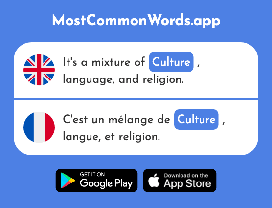 Culture - Culture (The 913th Most Common French Word)