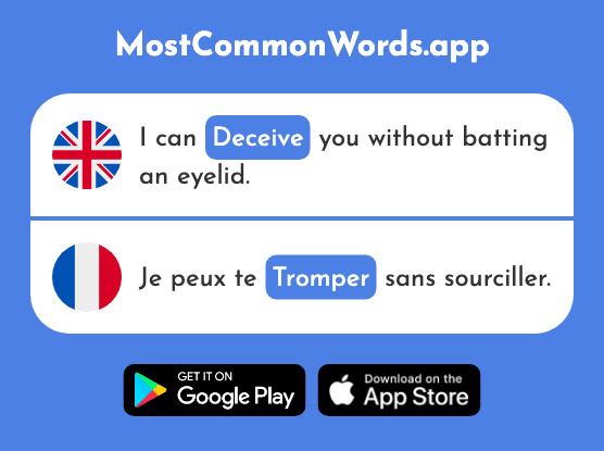 Deceive - Tromper (The 1539th Most Common French Word)