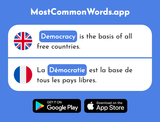 Democracy - Démocratie (The 1279th Most Common French Word)