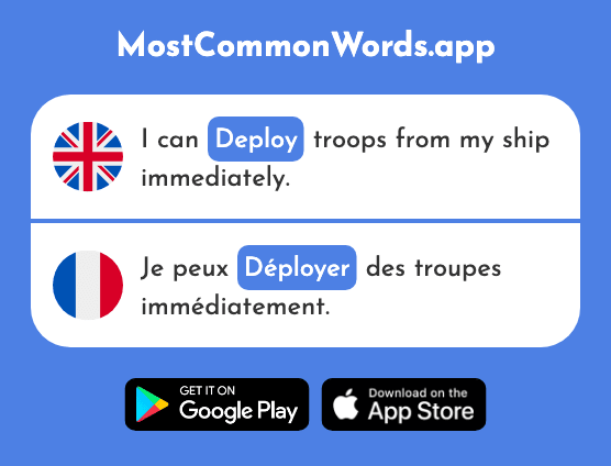 Deploy, open - Déployer (The 1718th Most Common French Word)