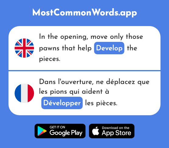 Develop - Développer (The 892nd Most Common French Word)