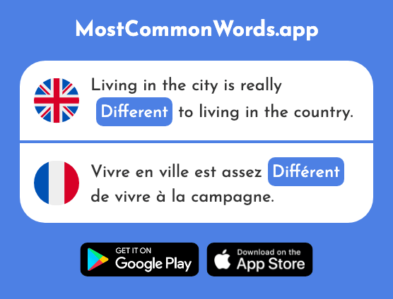 Different - Différent (The 350th Most Common French Word)