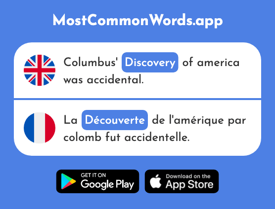 Discovery - Découverte (The 1791st Most Common French Word)