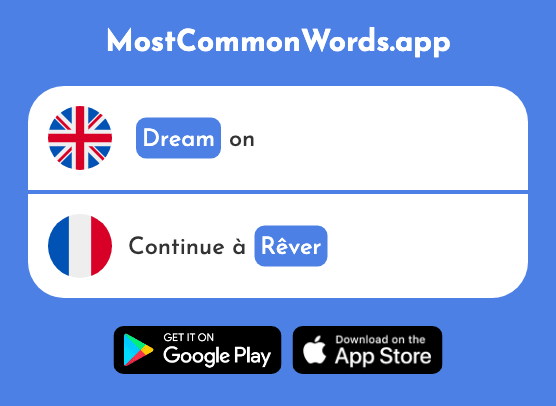 Dream - Rêver (The 1678th Most Common French Word)