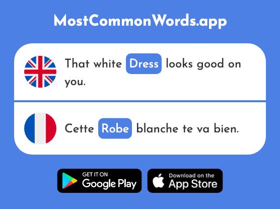 Dress - Robe (The 2864th Most Common French Word)