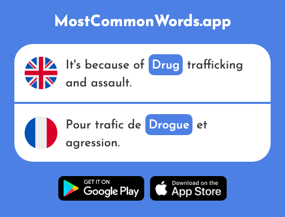 Drug - Drogue (The 1659th Most Common French Word)