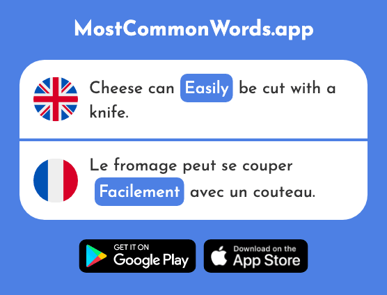 Easily - Facilement (The 1194th Most Common French Word)