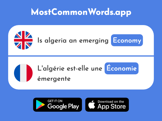Economy - Économie (The 387th Most Common French Word)