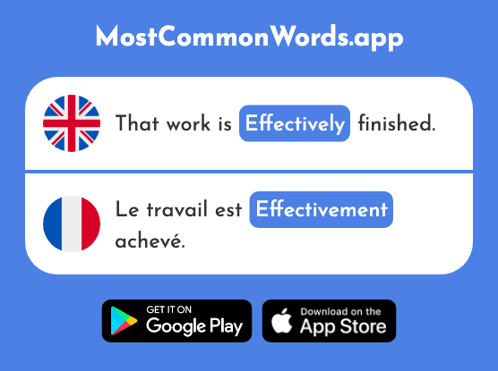 Effectively - Effectivement (The 1550th Most Common French Word)
