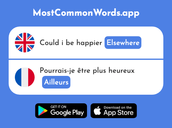 Elsewhere, somewhere else - Ailleurs (The 360th Most Common French Word)