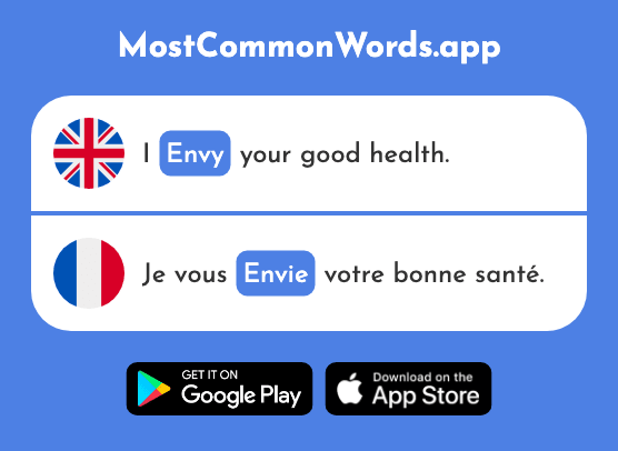 Envy - Envie (The 1237th Most Common French Word)