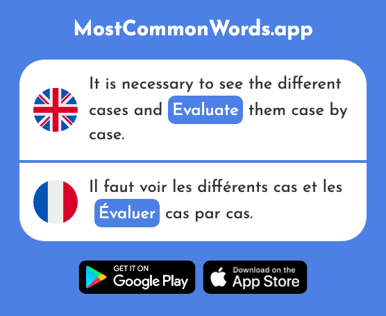 Evaluate - Évaluer (The 1544th Most Common French Word)