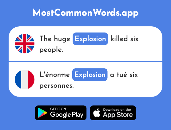 Explosion - Explosion (The 2121st Most Common French Word)