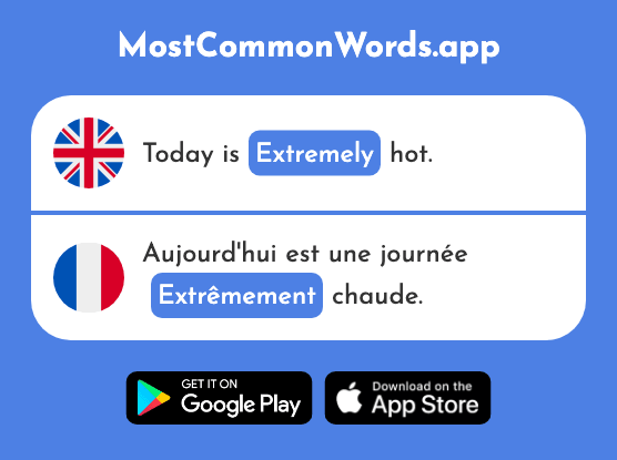 Extremely - Extrêmement (The 1545th Most Common French Word)