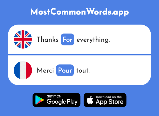 For, in order to - Pour (The 10th Most Common French Word)