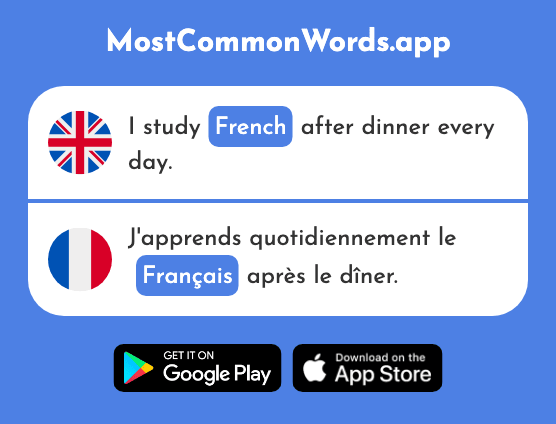 French - Français (The 251st Most Common French Word)