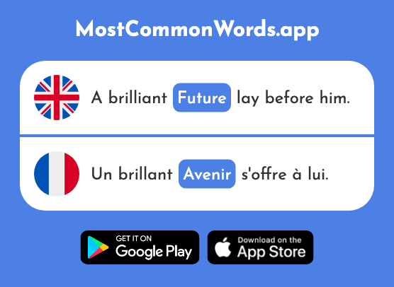 Future - Avenir (The 471st Most Common French Word)