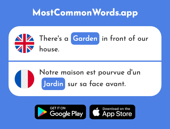 Garden - Jardin (The 2284th Most Common French Word)