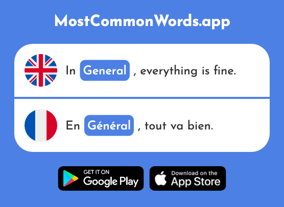 General - Général (The 147th Most Common French Word)