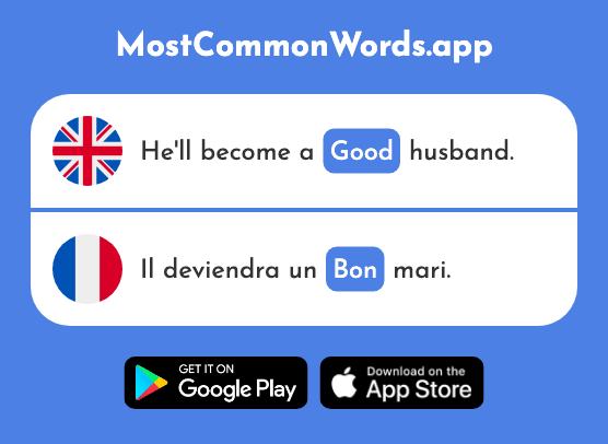 Good - Bon (The 94th Most Common French Word)
