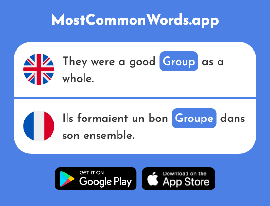 Group - Groupe (The 187th Most Common French Word)