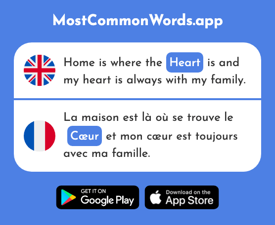 Heart - Cœur (The 568th Most Common French Word)