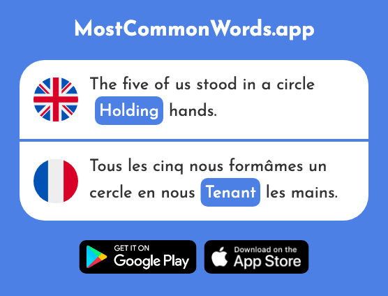 Holding, holder - Tenant (The 2516th Most Common French Word)