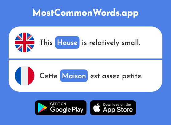 House - Maison (The 325th Most Common French Word)