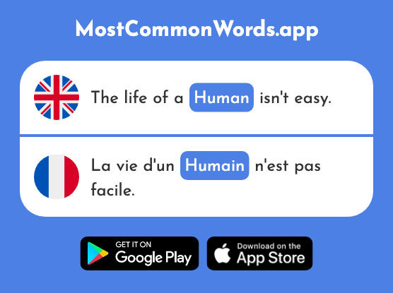 Human - Humain (The 286th Most Common French Word)