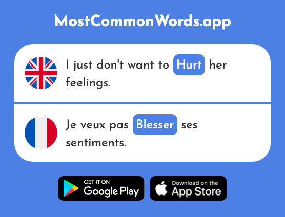 Hurt - Blesser (The 2024th Most Common French Word)