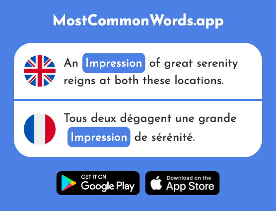 Impression - Impression (The 825th Most Common French Word)