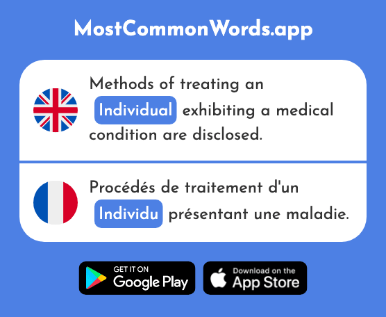 Individual - Individu (The 1115th Most Common French Word)