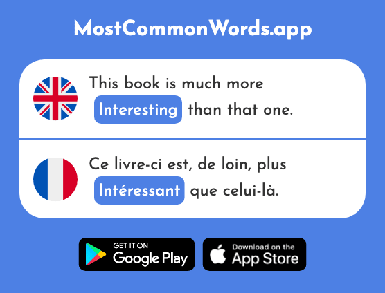 Interesting - Intéressant (The 1244th Most Common French Word)