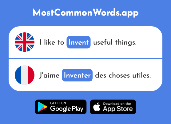 Invent - Inventer (The 1964th Most Common French Word)