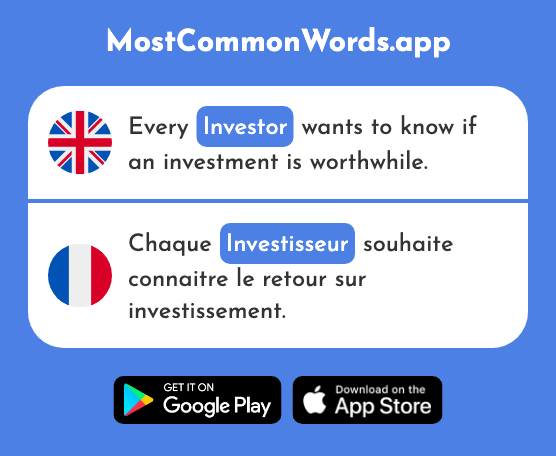 Investor - Investisseur (The 2674th Most Common French Word)