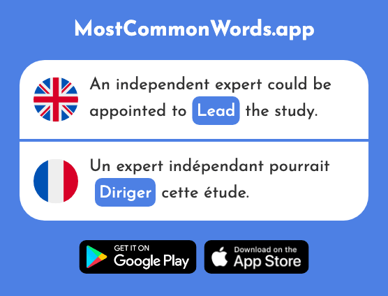 Lead, direct - Diriger (The 540th Most Common French Word)
