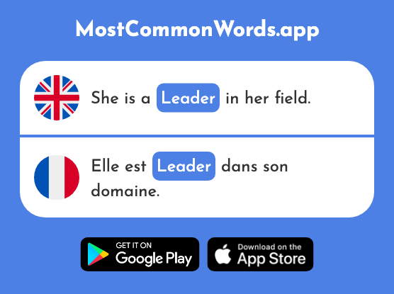 Leader - Leader (The 1499th Most Common French Word)