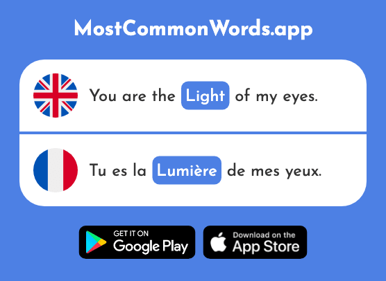 Light - Lumière (The 1059th Most Common French Word)
