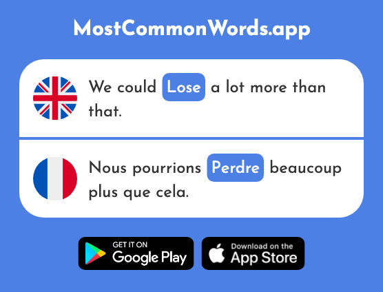 Lose - Perdre (The 250th Most Common French Word)