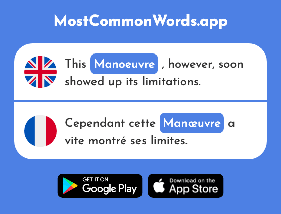 Manoeuvre - Manœuvre (The 1931st Most Common French Word)