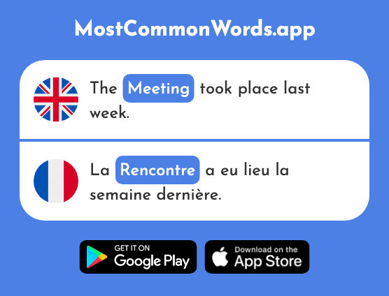 Meeting - Rencontre (The 1045th Most Common French Word)