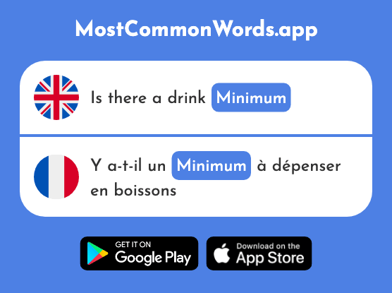Minimum - Minimum (The 1410th Most Common French Word)