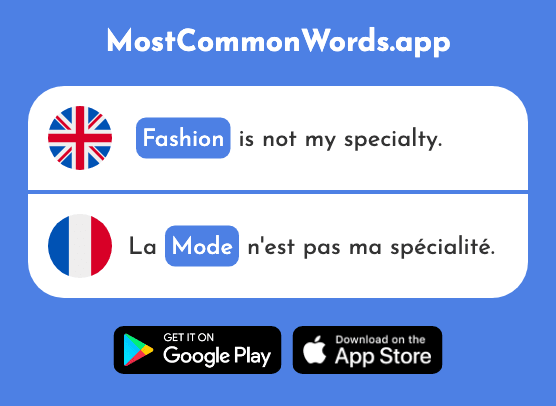 Mode, way, fashion - Mode (The 1137th Most Common French Word)