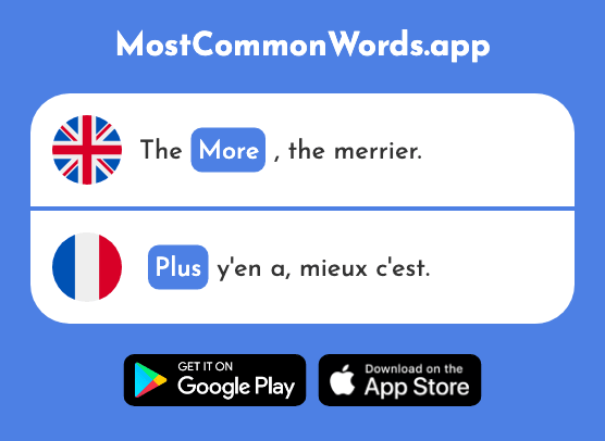 More, no more - Plus (The 19th Most Common French Word)